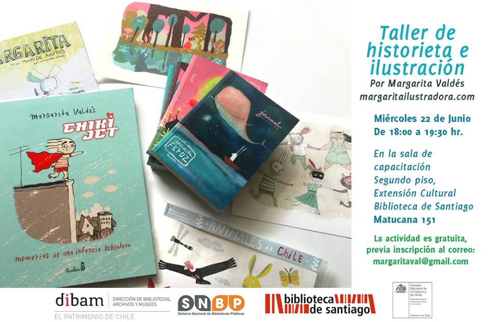 “Taller de Historieta e Ilustración” en Biblioteca de Santiago